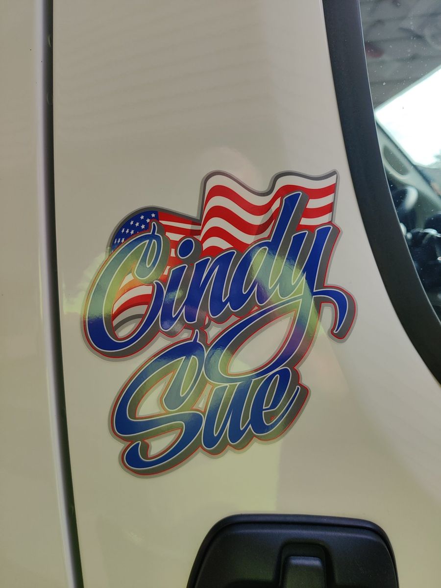 Van lettering & decals — Door name decal