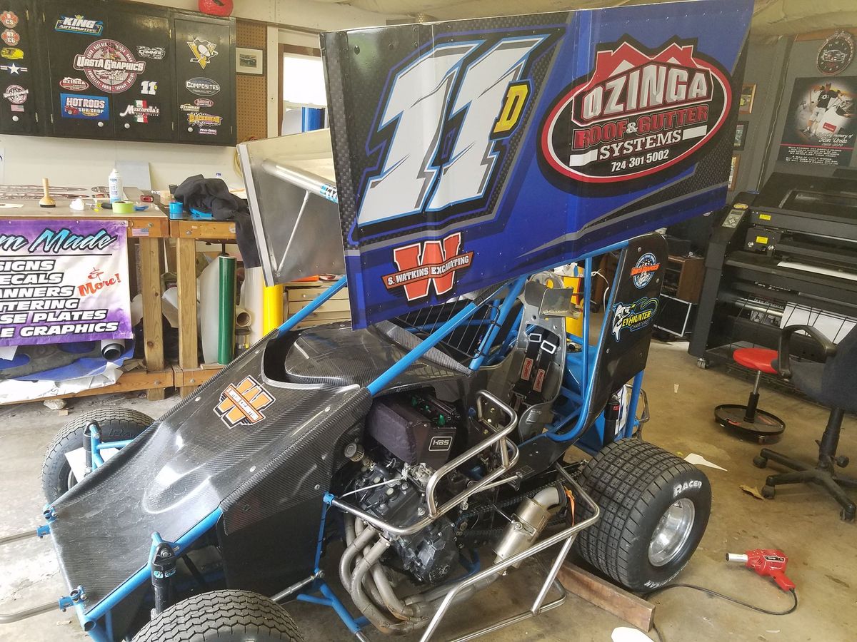 Micro sprint wrap — Wing graphics