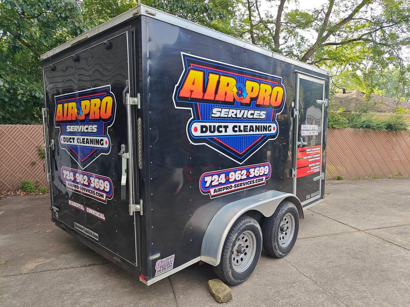 Enclosed trailer graphics — Full trailer graphics