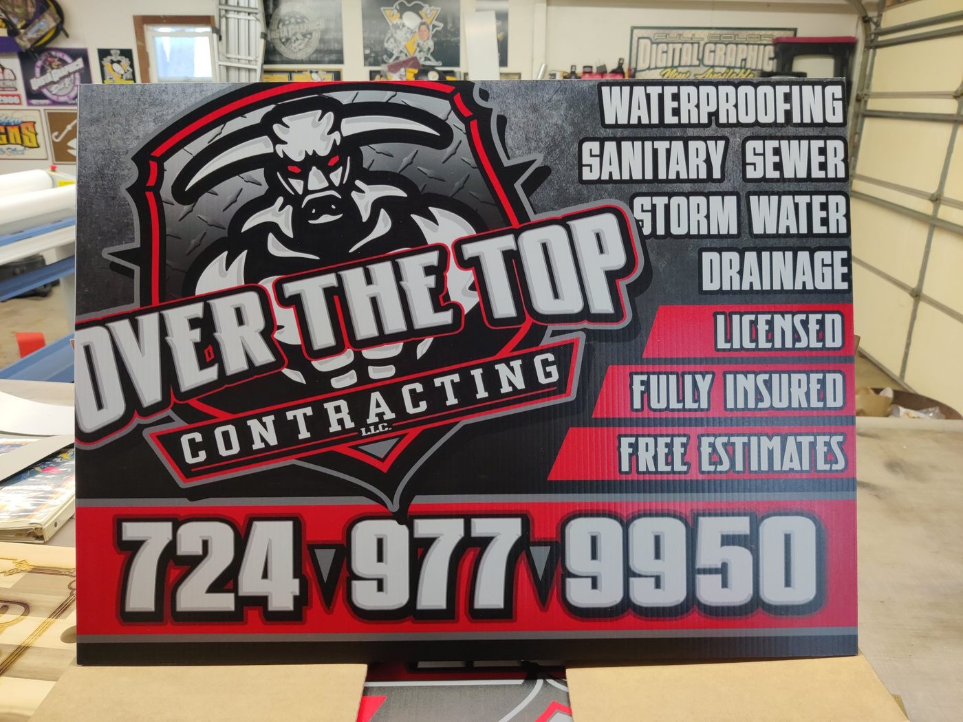 Contractor sign — Contractor sign