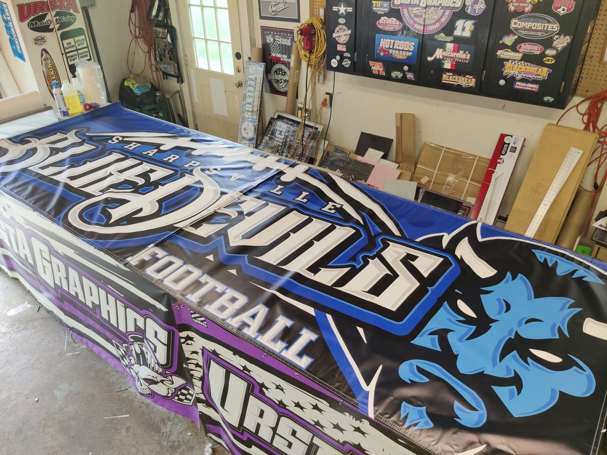 School breakaway banner — Breakaway banner