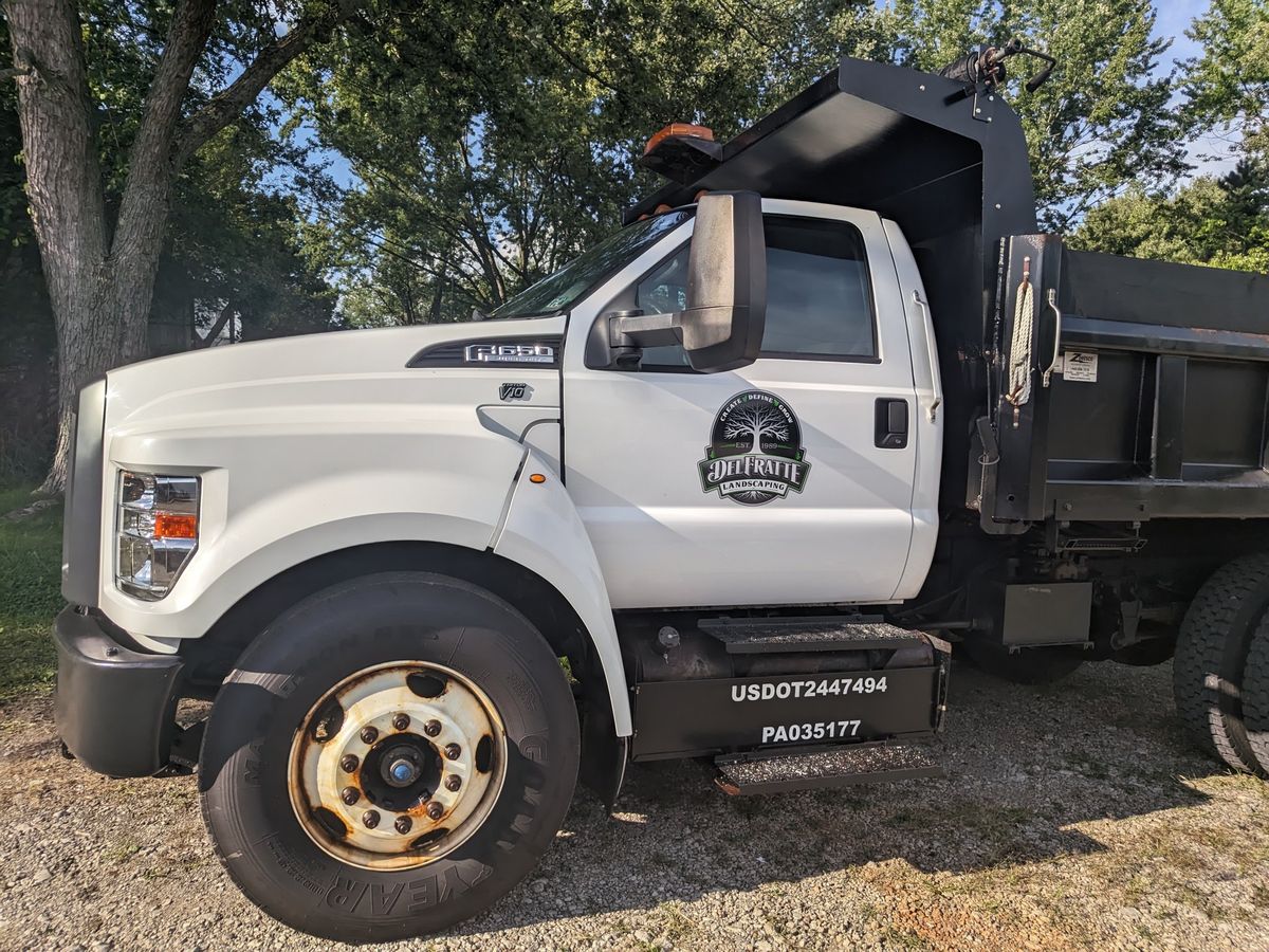 Dump truck lettering — F-650 dump truck