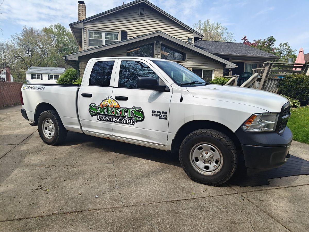 Truck door & tailgate lettering — Ram 1500 lettering