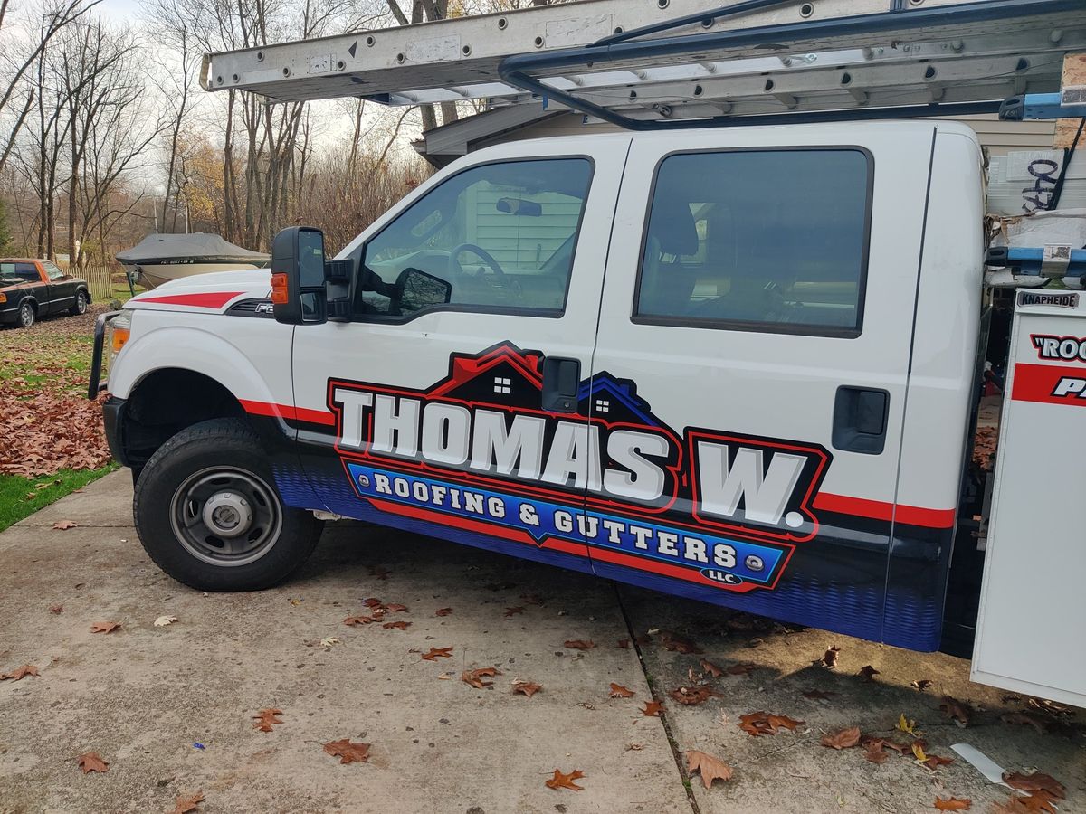 Partial truck wrap — Door graphics