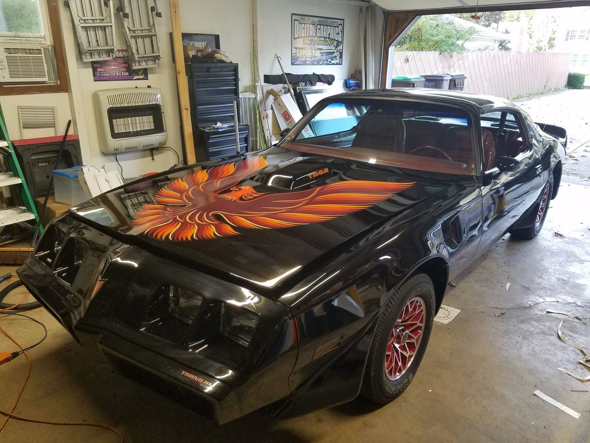 Custom hood graphics — Full hood Firebird graphic